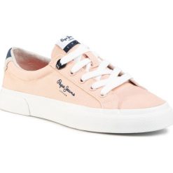 Tenisówki PEPE JEANS - Kenton Basic Girl PGS30450 Washed Rose 313. Różowe trampki dziewczęce Pepe Jeans, bez wzorów, z jeansu, na sznurówki. Za 199,00 zł.
