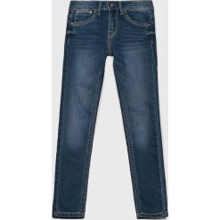 Pepe Jeans - Jeansy dziecięce Snicker 128-180 cm. Niebieskie jeansy dziewczęce Pepe Jeans, bez wzorów, z elastanu. W wyprzedaży za 189,90 zł.