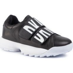 Sneakersy DKNY - Dessa K2920198 Black. Czarne półbuty damskie DKNY, ze skóry ekologicznej. W wyprzedaży za 369,00 zł.