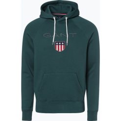 Gant - Męska bluza nierozpinana, zielony. Zielone bluzy męskie rozpinane marki GANT, m, z haftami. Za 449,95 zł.
