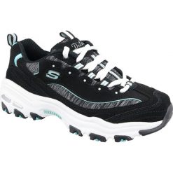 Czarne Buty Skechers D'Lites W 11936-BKTQ. Czarne buty sportowe damskie Inny, bez wzorów, z nubiku, sportowe. W wyprzedaży za 289,00 zł.