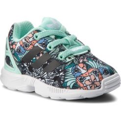 Buty adidas - Zx Flux El I B44720 Clemin/Cblack/Ftwwht. Zielone półbuty dziewczęce Adidas, bez wzorów, ze skóry ekologicznej, bez zapięcia, adidas zx. W wyprzedaży za 159,00 zł.