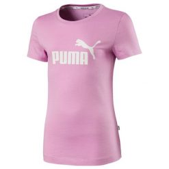 Puma Dziewczęca Koszulka Ess Tee Orchid 128 Różowy. Różowe bluzki dziewczęce marki Puma, z napisami. Za 65,00 zł.