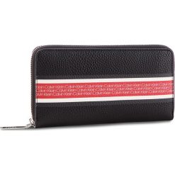 Duży Portfel Damski CALVIN KLEIN - Race Large Ziparound K60K604884 001. Czarne portfele damskie Calvin Klein, ze skóry ekologicznej. Za 299,00 zł.