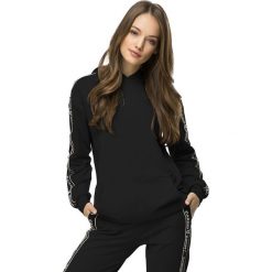 Cardio Bunny - Bluza Monaco. Czarne bluzy damskie Cardio Bunny, s, z nadrukiem, z elastanu, bez rękawów, z kapturem. W wyprzedaży za 159,90 zł.
