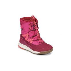 Śniegowce Dziecko Merrell ML-Snow Bank 3.0 WTRPF. Różowe kozaki dziewczęce Merrell, bez wzorów, bez obcasa. Za 279,20 zł.