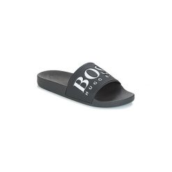 Klapki BOSS Athleisure SOLAR SLIDE LOGO. Czarne kapcie męskie marki BOSS Athleisure. Za 219,00 zł.