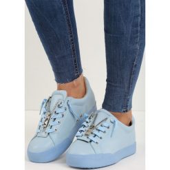 Niebieskie Buty Sportowe Zip-On. Niebieskie buty skate męskie marki Born2be. Za 69,99 zł.