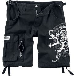 Gas Monkey Garage Blood, Sweat & Beers Krótkie spodenki czarny. Czarne spodenki i szorty męskie marki Gas Monkey Garage, xl, bez wzorów, krótkie. Za 224,90 zł.