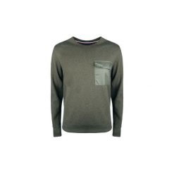 Swetry Tommy Hilfiger -. Zielone swetry męskie TOMMY HILFIGER, s, bez wzorów, bez kołnierzyka, bez kaptura. Za 299,00 zł.