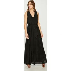 Answear - Sukienka Night Fever. Czarne sukienki damskie ANSWEAR, s, bez wzorów, z elastanu, eleganckie, bez kołnierzyka, bez rękawów, maxi, rozkloszowane. W wyprzedaży za 159,90 zł.