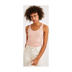 Top damski. Topy damskie Promod, uniwersalny, bez wzorów, z tkaniny, bez kołnierzyka. Za 59,90 zł.