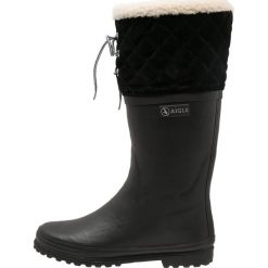 Buty zimowe damskie: Aigle POLKA GIBOULÉE Kalosze new noir