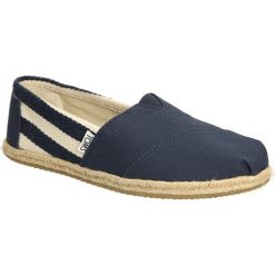 ESPADRYLE TOMS CLASSIC UNIVERSITY 10005419. Szare espadryle damskie Toms, bez wzorów, bez obcasa. Za 168,99 zł.