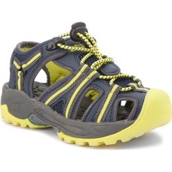 Sandały CMP - Kids Aquarii Hiking Sandal 3Q95474 Antracite/Cedro 44ak. Niebieskie sandały męskie marki CMP, ze skóry ekologicznej, bez zapięcia. Za 139,99 zł.