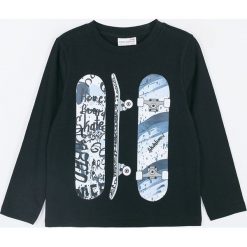 Coccodrillo - Longsleeve dziecięcy 104-146 cm. Czarne t-shirty chłopięce COCCODRILLO, z nadrukiem, z dzianiny, z długim rękawem. Za 39,90 zł.