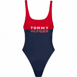 Tommy Hilfiger jednoczęściowy strój kąpielowy damski UW0UW02083 One Piece S ciemnoniebieski. Niebieskie stroje kąpielowe damskie TOMMY HILFIGER, s, bez wzorów. Za 399,00 zł.