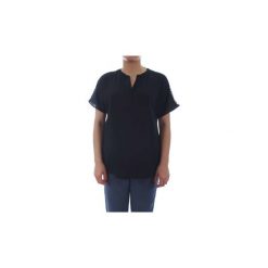 Bluzki Elena Miro' 2415T0 0750. Niebieskie bluzki damskie Elena Miro', bez wzorów, bez kołnierzyka, bez rękawów. Za 373,58 zł.