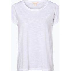 Esprit Casual - T-shirt damski, biały. Białe t-shirty damskie Esprit Casual, xxl, bez wzorów, z bawełny, eleganckie, bez kołnierzyka. Za 39,95 zł.