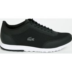 Lacoste - Buty. Czarne buty sportowe damskie marki Lacoste, z gumy. W wyprzedaży za 359,90 zł.