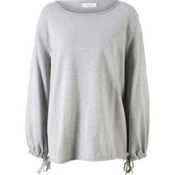 Sweter dzianinowy bonprix jasnoszary melanż. Szare swetry klasyczne damskie bonprix, z dzianiny. Za 37,99 zł.