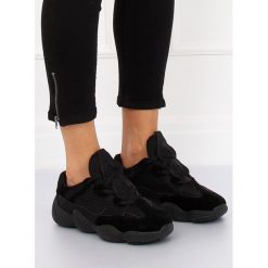 Buty sportowe czarne MS521 BLACK. Czarne buty sportowe damskie obuwie damskie, z tkaniny. Za 82,62 zł.