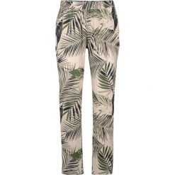Spodnie chino z wiskozy z szerokimi nogawkami bonprix beżowo-szary w kwiatki. Szare spodnie damskie bonprix, z wiskozy. Za 42,99 zł.