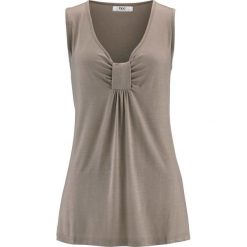 Tunika shirtowa bonprix brunatny. Brązowe tuniki damskie bonprix. Za 54,99 zł.