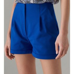 Eleganckie szorty - Granatowy. Niebieskie szorty damskie Mohito, bez wzorów, eleganckie. W wyprzedaży za 49,99 zł.