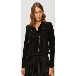 Vero Moda - Kurtka skórzana. Czarne kurtki damskie Vero Moda, s, bez wzorów, z poliesteru, klasyczne, krótkie. W wyprzedaży za 379,90 zł.