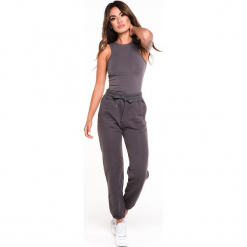 Gym Hero - Top Steel. Szare topy sportowe damskie marki Gym Hero, l, z dzianiny, bez rękawów. W wyprzedaży za 79,90 zł.