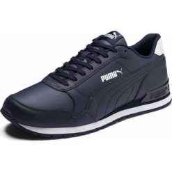 BUTY ST RUNNER. Białe buty sportowe męskie Puma, ze skóry, bez zapięcia. Za 289,99 zł.
