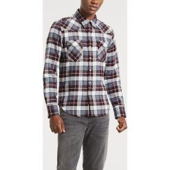 Levi's® Barstow Western Koszula Czerwony. Czerwone koszule męskie s, w kratkę, z bawełny, bez kołnierzyka, z długim rękawem. Za 343,95 zł.