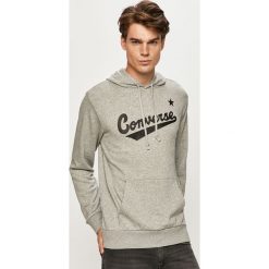 Converse - Bluza. Szare bluzy męskie Converse, s, z nadrukiem, z bawełny, z kapturem, bez rękawów, z kapturem. W wyprzedaży za 179,90 zł.
