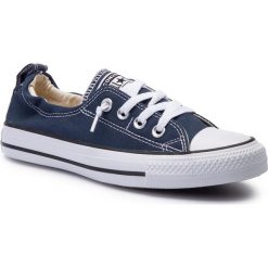 Trampki CONVERSE - Ct Shoreline Slip 537080C Athletic Navy 1. Niebieskie półbuty damskie Converse, bez wzorów, z gumy, bez zapięcia. Za 199,99 zł.