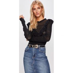Miss Sixty - Sweter. Białe swetry damskie Miss Sixty, s, bez wzorów, z wiskozy, z krótkim rękawem, krótkie, bez kaptura. Za 549,90 zł.