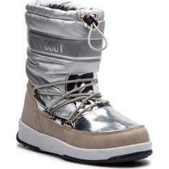 Śniegowce MOON BOOT - W.E. Jr Girl Soft Wp 34051700003 Silver. Szare śniegowce dziewczęce Moon Boot, bez zapięcia. W wyprzedaży za 329,00 zł.
