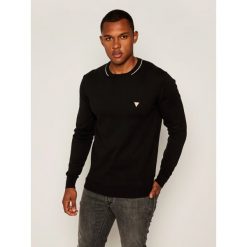 Sweter Guess Stretch M0YR66 Z2NO0. Niebieskie swetry męskie Guess, m, z aplikacjami, klasyczne, z klasycznym kołnierzykiem, bez kaptura. Za 329,00 zł.