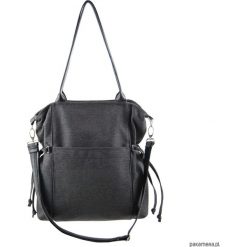 Shopper bag damskie: AMBER – duża torba – shopper – grafitowa