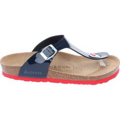 Buty damskie: Japonki w kolorze granatowym