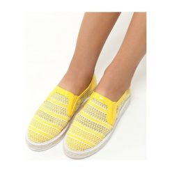 Espadryle damskie: Żółte Espadryle Teardrops
