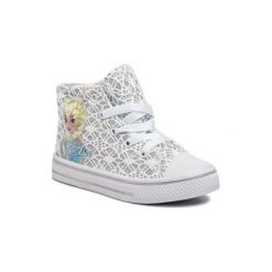 Frozen CP40-SS1806DFR. Białe trampki dziewczęce Frozen, z materiału. Za 59,99 zł.