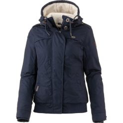 Kurtka przejściowa w kolorze granatowym. Niebieskie kurtki damskie Street & Sports Wear, xs, z aplikacjami, ze skóry, bez kaptura. W wyprzedaży za 257,95 zł.