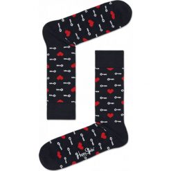 Skarpety Happy Socks (KTM01-9000). Czarne skarpetki męskie Happy Socks, z bawełny. Za 29,99 zł.