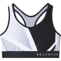 Under Armour Mid Kehole Print 1307197-001. Czarne biustonosze sportowe damskie Under Armour, xs, bez wzorów, z elastanu. W wyprzedaży za 89,99 zł.