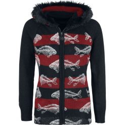 Gothicana by EMP Jack's Obsession Bluza z kapturem rozpinana damska czarny. Czarne bluzy damskie marki Gothicana by EMP, s, z nadrukiem, bez rękawów, z kapturem. Za 144,90 zł.