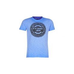 T-shirty z krótkim rękawem Petrol Industries OUAKOUAK. Niebieskie t-shirty męskie marki Petrol Industries, s, bez wzorów, bez kołnierzyka, krótkie. Za 87,20 zł.