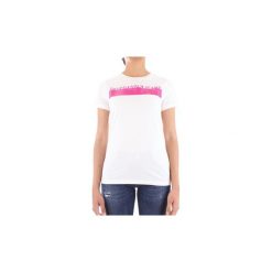 T-shirty z krótkim rękawem Trussardi 56T00192-1T001675. Białe t-shirty damskie Trussardi, xl, bez wzorów, bez kołnierzyka. Za 157,51 zł.