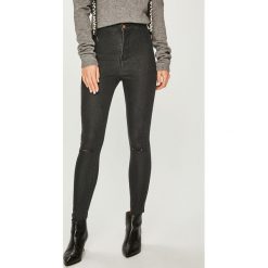Answear - Jeansy. Szare jeansy damskie ANSWEAR, s, z podwyższonym stanem. W wyprzedaży za 89,90 zł.