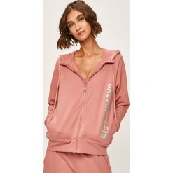Calvin Klein Performance - Bluza. Czarne bluzy damskie Calvin Klein Performance, s, z nadrukiem, z bawełny, bez rękawów, z kapturem. Za 399,90 zł.